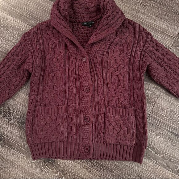 Skull Cashmere Chunky Knit Oversized Cardigan - Picture 2 of 7